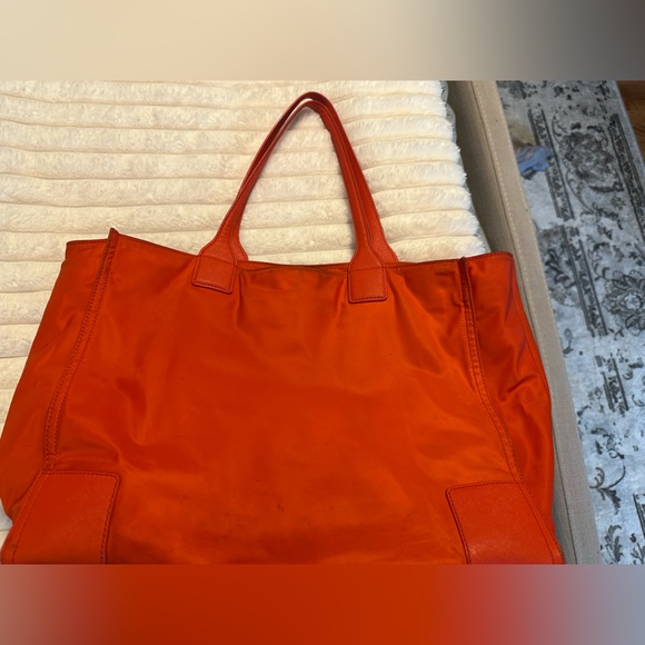 Tory Burch Vibrant Orange Tote - Picture 2 of 9